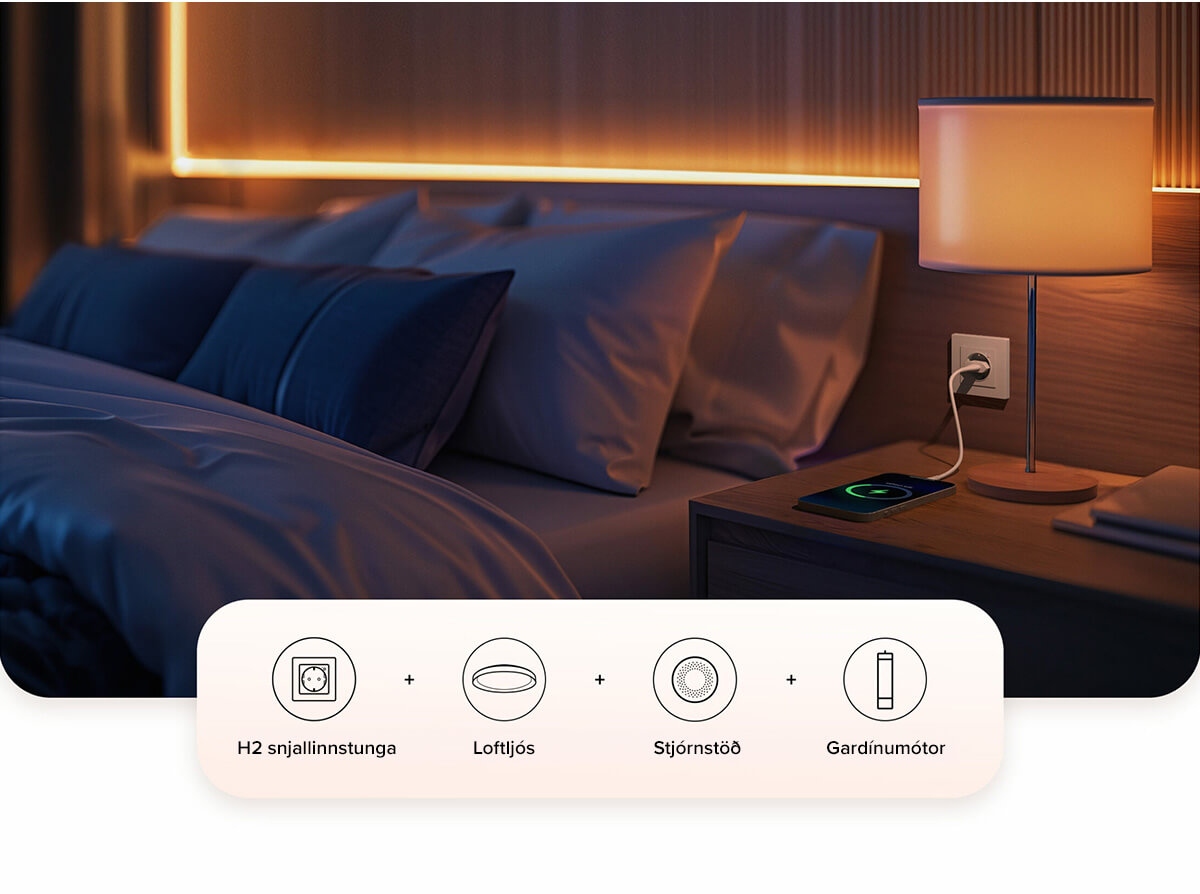 Aqara Smart Wall Outlet H2 snjallinnstunga snjalldós