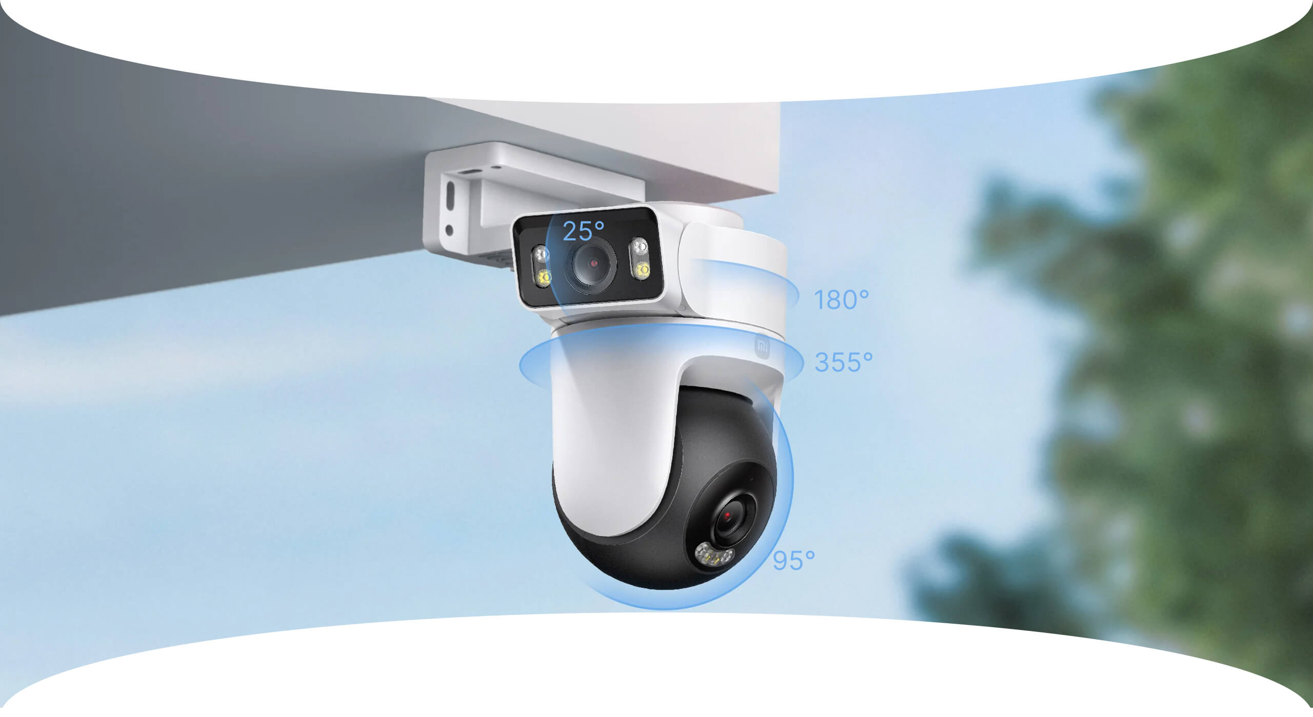 Xiaomi Outdoor Camera CW500 Dual tvöföld öryggismyndavél útimyndavél með ljóskastara og nætursjón
