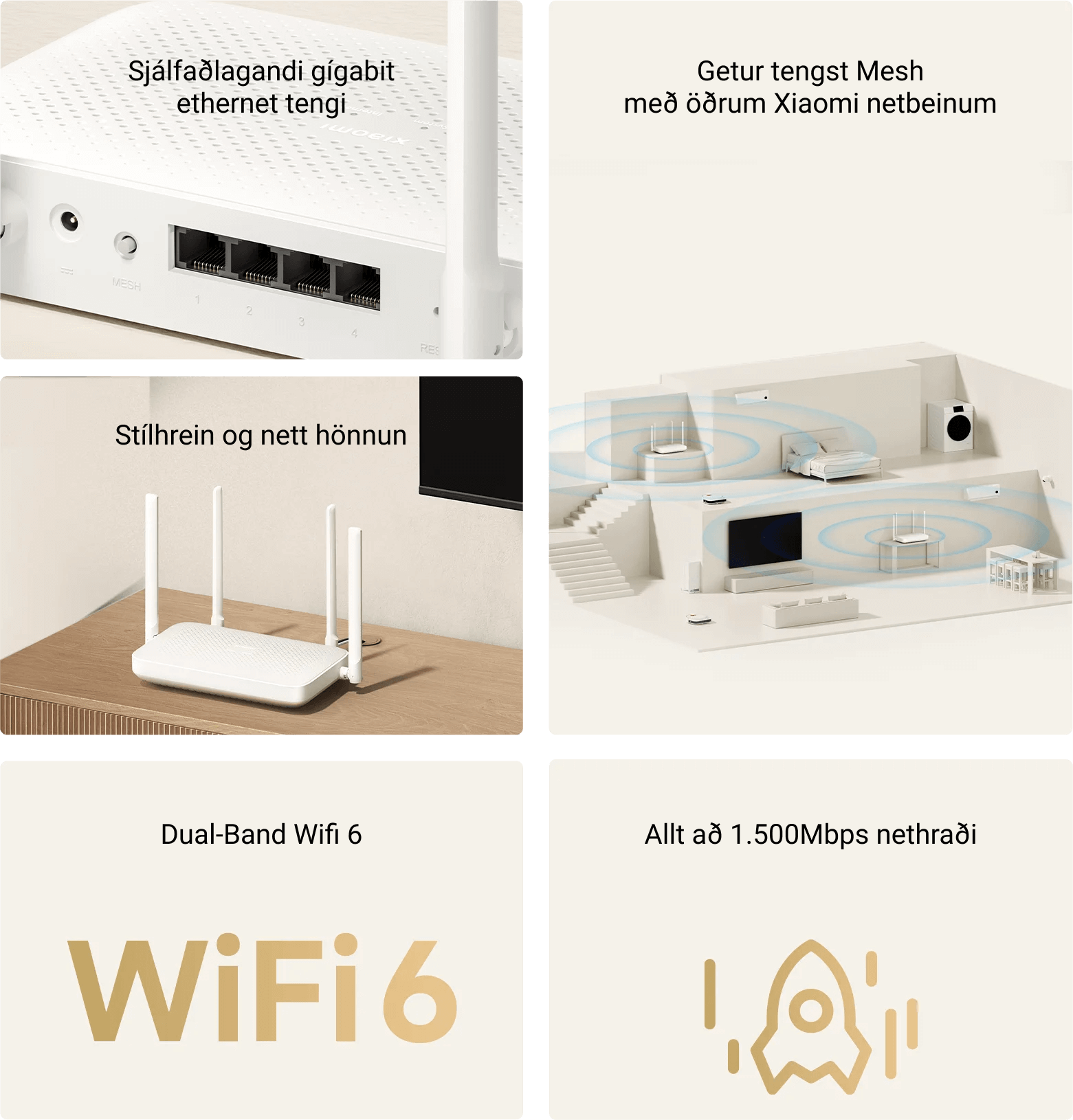 Xiaomi AX1500 netbeinir router