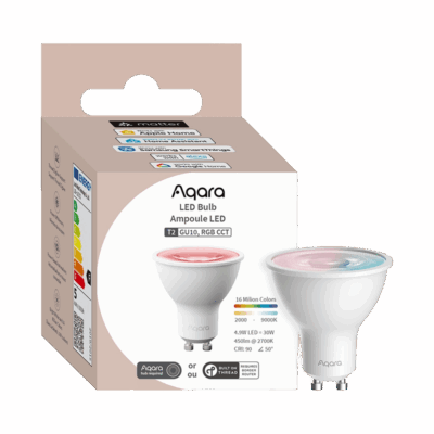 Aqara LED Bulb T2 GU10 Matter snjallpera m. lit