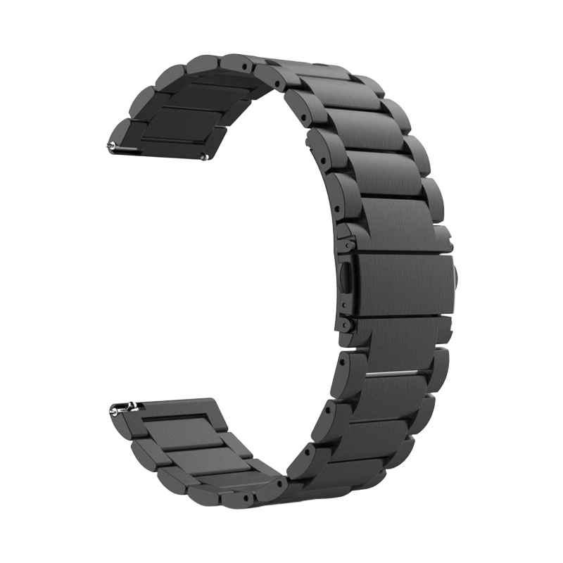 20mm ól fyrir snjallúr (W010) - Svört keðjuól